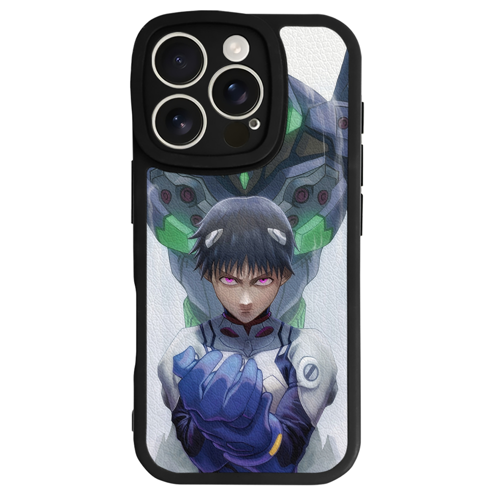 （画像用） EVA 新世紀エヴァンゲリオン 【iPhone 16シリーズ対応】シリコンスマホケース（レザー調） 材質：シリコン